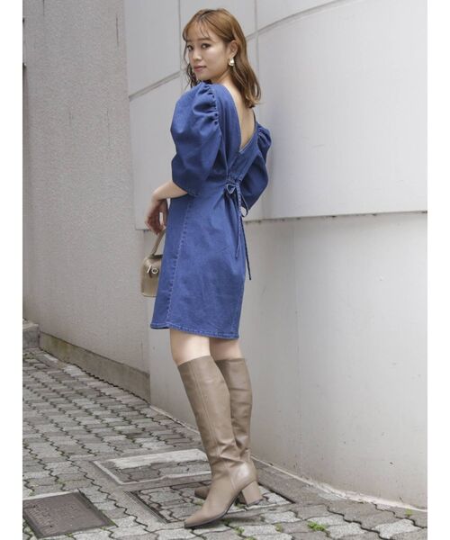 セール センターギャザーパワショルワンピース ワンピース Dazzlin ダズリン のファッション通販 Zozotown