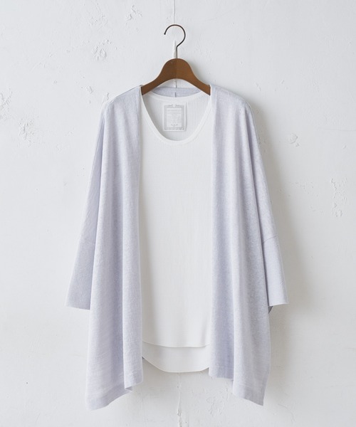 BEARDSLEY（ビアズリー）の「リネン＆ポリヒラヒラハオリ（カーディガン/ボレロ・レディース・ライトグレー/ベージュ/カーキ・FREE）」の7枚目の写真