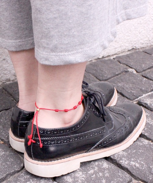 FACES(7)（フェイシーズセブン）の「MARCABANA マールカバーナ ロザリオコード アンクレット シルバー STAR スター（アンクレット・メンズ・ブラック/ネイビー/レッド/ブルー/カーキ・FREE）」の8枚目の写真