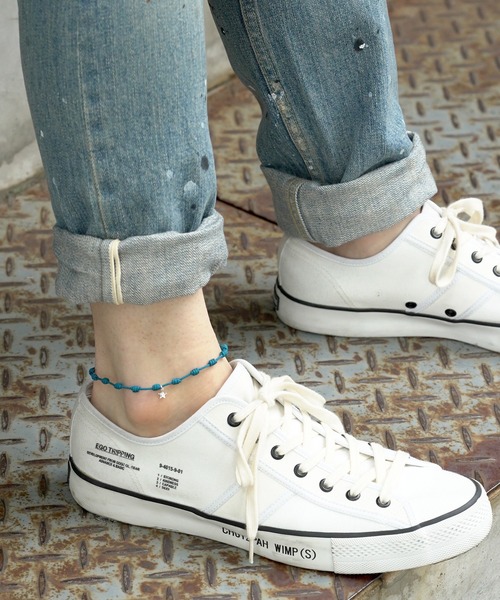 FACES(7)（フェイシーズセブン）の「MARCABANA マールカバーナ ロザリオコード アンクレット シルバー STAR スター（アンクレット・メンズ・ブラック/ネイビー/レッド/ブルー/カーキ・FREE）」の14枚目の写真