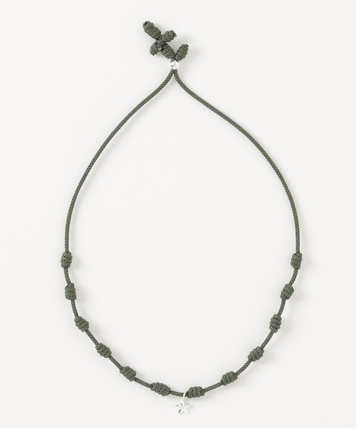 FACES(7)（フェイシーズセブン）の「MARCABANA マールカバーナ ロザリオコード アンクレット シルバー STAR スター（アンクレット・メンズ・ブラック/ネイビー/レッド/ブルー/カーキ・FREE）」の21枚目の写真