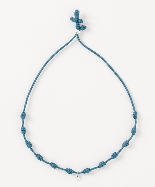 FACES(7)（フェイシーズセブン）の「MARCABANA マールカバーナ ロザリオコード アンクレット シルバー STAR スター（アンクレット・メンズ・ブラック/ネイビー/レッド/ブルー/カーキ・FREE）」の19枚目の写真