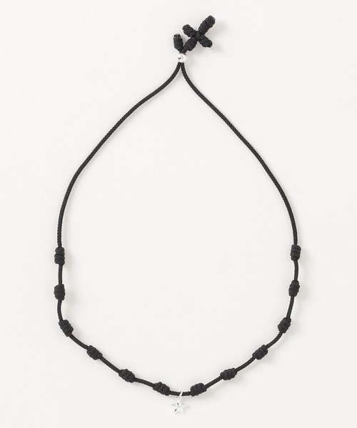 FACES(7)（フェイシーズセブン）の「MARCABANA マールカバーナ ロザリオコード アンクレット シルバー STAR スター（アンクレット・メンズ・ブラック/ネイビー/レッド/ブルー/カーキ・FREE）」の18枚目の写真