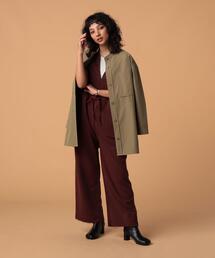 FEELING MADE | FEELING MADE エアリースウェット Vネック サロペット(サロペット/オーバーオール)