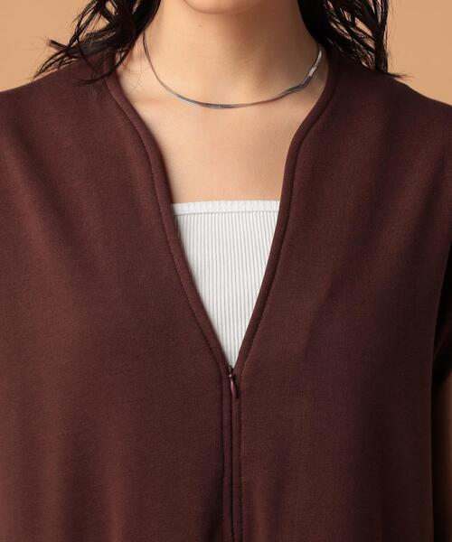 FEELING MADE（フィーリングメイド）の「FEELING MADE エアリースウェット Vネック サロペット（サロペット/オーバーオール・レディース・ダークブラウン/ブラック・SMALL/MEDIUM/LARGE）」の11枚目の写真