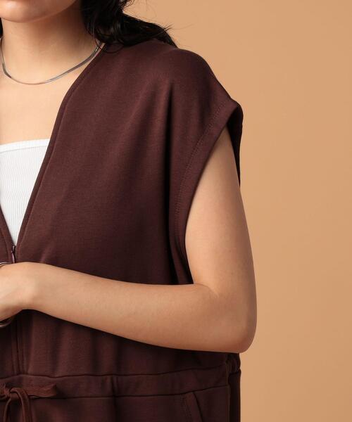 FEELING MADE（フィーリングメイド）の「FEELING MADE エアリースウェット Vネック サロペット（サロペット/オーバーオール・レディース・ダークブラウン/ブラック・SMALL/MEDIUM/LARGE）」の13枚目の写真