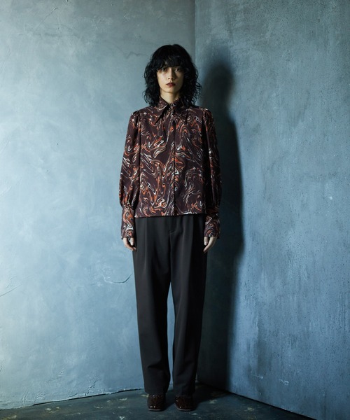 TAUPE（トープ）の「【TAUPE/トープ】 リキッドフロールーズシャツ