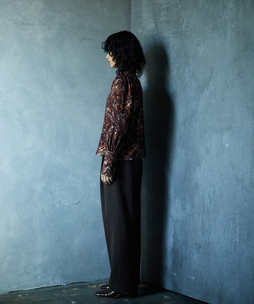 TAUPE（トープ）の「【TAUPE/トープ】 リキッドフロールーズシャツ（シャツ/ブラウス・メンズ・ブラウン/アイボリー・1/2）」の15枚目の写真