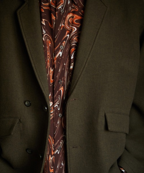 TAUPE（トープ）の「【TAUPE/トープ】 リキッドフロールーズシャツ（シャツ/ブラウス・メンズ・ブラウン/アイボリー・1/2）」の13枚目の写真