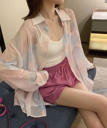 シアータイダイ柄シャツ【ZOZOTOWN限定】