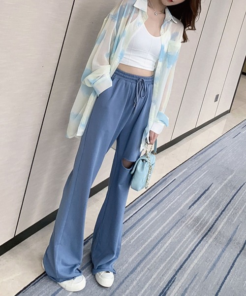 meJane(ミージェーン)の「シアータイダイ柄シャツ【ZOZOTOWN限定】(シャツ/ブラウス・レディース・ブルー/ピンク・FREE)」の5枚目の写真