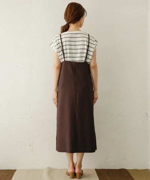 URBAN RESEARCH DOORS(アーバンリサーチドアーズ)の「トラペーズキャミソールワンピース(ワンピース・レディース・ブラウン/カーキ/ブラック・ONE)」の6枚目の写真