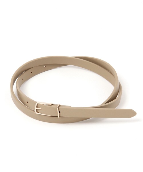 LEPSIM(レプシィム)の「きれいめ細ベルト 959384(ベルト・レディース・ブラック/ブラウン/アイボリー・ONE SIZE)」の1枚目の写真