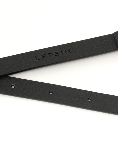 LEPSIM(レプシィム)の「きれいめ細ベルト 959384(ベルト・レディース・ブラック/ブラウン/アイボリー・ONE SIZE)」の4枚目の写真
