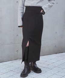【2サイズ展開】フロント切り替えナロースカート【ZOZO限定Sサイズあり】