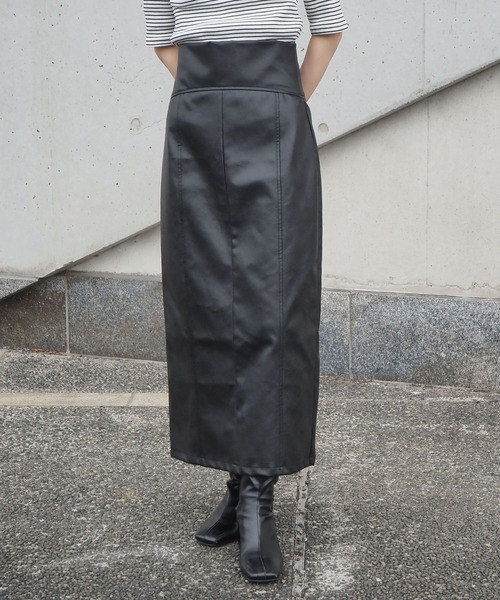 tiptop(ティップトップ)の「【2サイズ展開】フロント切り替えナロースカート【ZOZO限定Sサイズあり】(スカート・レディース・ブラック/ブルー/グリーン/ライトベージュ/A/B/ブラック系その他/ベージュ系その他/C/チャコールグレー・S/M)」の10枚目の写真