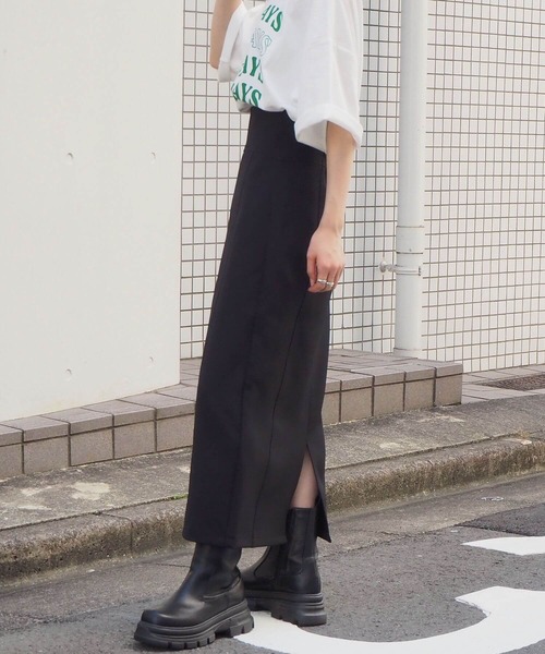 tiptop(ティップトップ)の「【2サイズ展開】フロント切り替えナロースカート【ZOZO限定Sサイズあり】(スカート・レディース・ブラック/ブルー/グリーン/ライトベージュ/A/B/ブラック系その他/ベージュ系その他/C/チャコールグレー・S/M)」の17枚目の写真