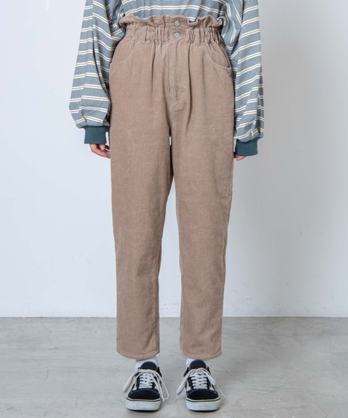 WEGO（ウィゴー）の「WEGO/【S～Lサイズ】コーデュロイマムパンツ（チノパンツ・レディース・ベージュ/グリーン/アイボリー・SMALL/MEDIUM/LARGE）」の16枚目の写真