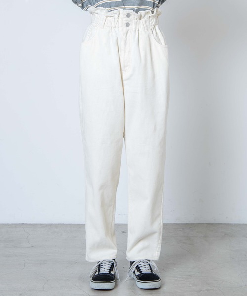 WEGO（ウィゴー）の「WEGO/【S～Lサイズ】コーデュロイマムパンツ（チノパンツ・レディース・ベージュ/グリーン/アイボリー・SMALL/MEDIUM/LARGE）」の11枚目の写真