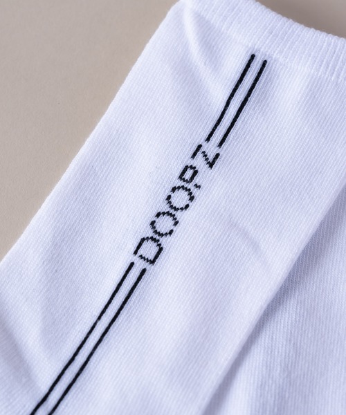 DOOPZ(ドープス)の「Logo line socks / ロゴラインソックス(ソックス/靴下・メンズ・ホワイト/ブラック・FREE)」の3枚目の写真