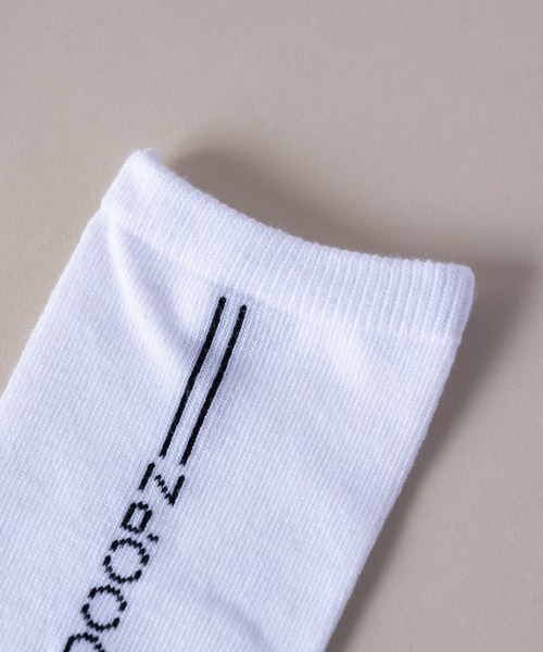 DOOPZ(ドープス)の「Logo line socks / ロゴラインソックス(ソックス/靴下・メンズ・ホワイト/ブラック・FREE)」の4枚目の写真