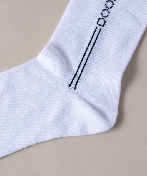DOOPZ(ドープス)の「Logo line socks / ロゴラインソックス(ソックス/靴下・メンズ・ホワイト/ブラック・FREE)」の5枚目の写真
