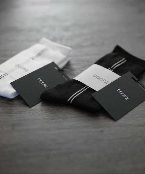 DOOPZ(ドープス)の「Logo line socks / ロゴラインソックス(ソックス/靴下・メンズ・ホワイト/ブラック・FREE)」の9枚目の写真
