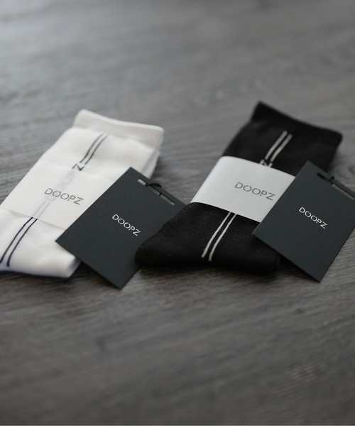DOOPZ(ドープス)の「Logo line socks / ロゴラインソックス(ソックス/靴下・メンズ・ホワイト/ブラック・FREE)」の10枚目の写真