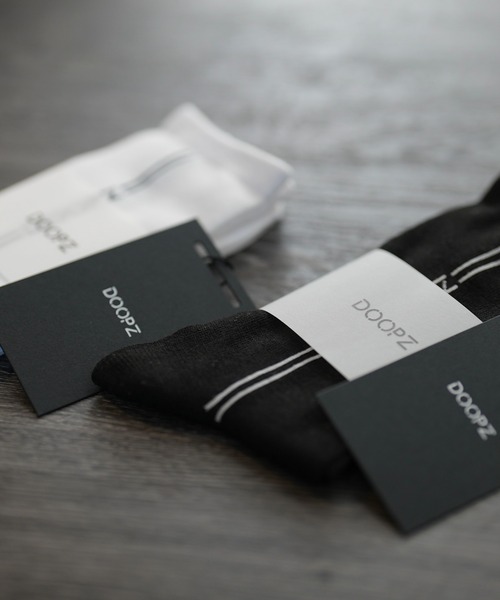 DOOPZ(ドープス)の「Logo line socks / ロゴラインソックス(ソックス/靴下・メンズ・ホワイト/ブラック・FREE)」の11枚目の写真
