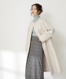 N.(N. Natural Beauty Basic) | 【WEB限定商品】【S Size Line】◆ビーバーメルトンノーカラーコート(ノーカラーコート)