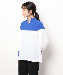 PICCIN | ケーブルニット切替プリーツプルオーバー(その他トップス)
