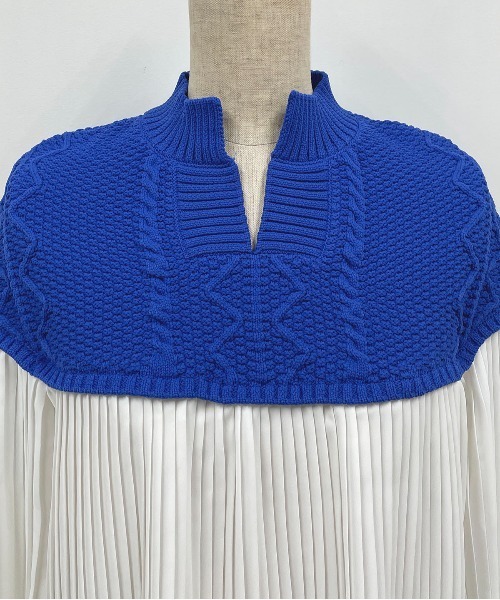 【セール】ケーブルニット切替プリーツプルオーバー（その他トップス）｜PICCIN（ピッチン）