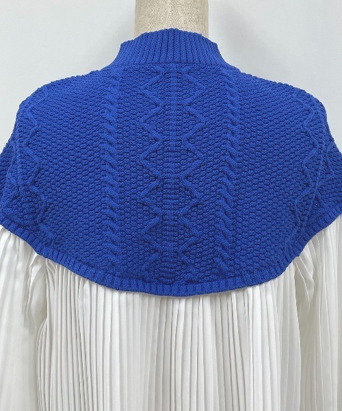 【セール】ケーブルニット切替プリーツプルオーバー（その他トップス）｜PICCIN（ピッチン）