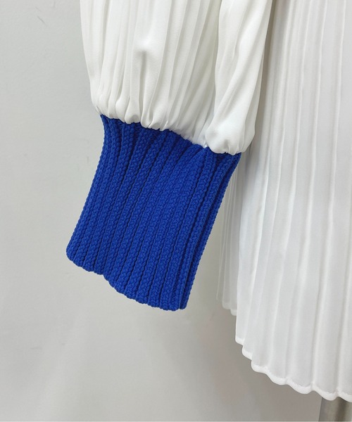 【セール】ケーブルニット切替プリーツプルオーバー（その他トップス）｜PICCIN（ピッチン）