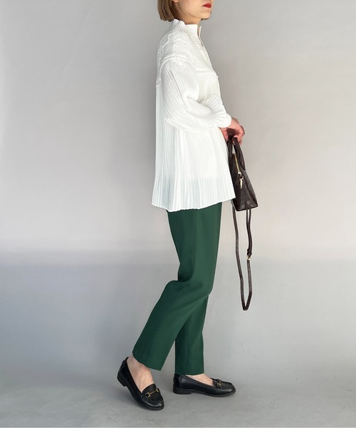 【セール】ケーブルニット切替プリーツプルオーバー（その他トップス）｜PICCIN（ピッチン）