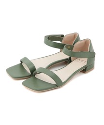 【アウトレット店舗・WEB限定】スクエアベルクロサンダル