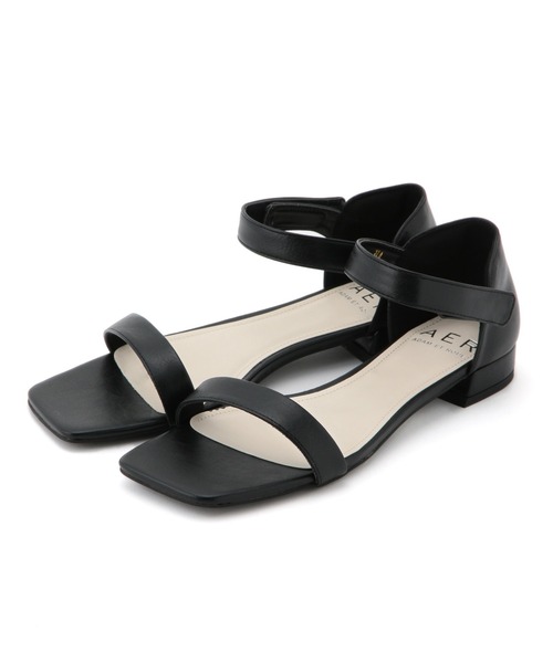 ADAM ET ROPE'(アダムエロペ)の「【アウトレット店舗・WEB限定】スクエアベルクロサンダル(サンダル・レディース・シルバー/キナリ/グリーン/ブラック・36/38/37)」の3枚目の写真