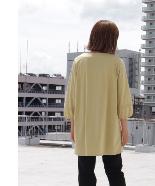 MB mint breeze(エムビーミントブリーズ)の「【M~5L大きいサイズ 】Vネック コットン チュニック(チュニック・レディース・ブラウン/グリーン/ブラック・4L/M/LL/5L/3L/L)」の18枚目の写真