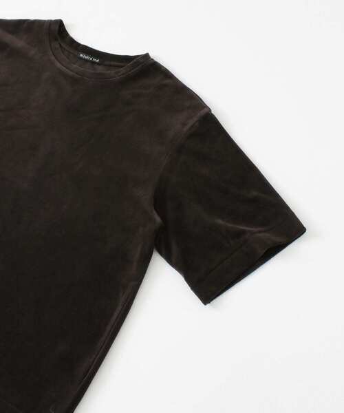 URBAN RESEARCH DOORS(アーバンリサーチドアーズ)の「mizuiro ind velour T-shirts(Tシャツ/カットソー・レディース・ブラック/モカ・FREE)」の5枚目の写真