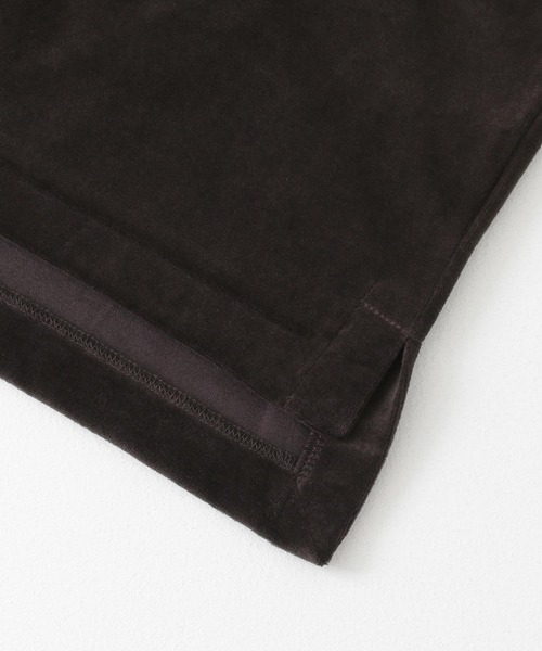 URBAN RESEARCH DOORS(アーバンリサーチドアーズ)の「mizuiro ind velour T-shirts(Tシャツ/カットソー・レディース・ブラック/モカ・FREE)」の6枚目の写真