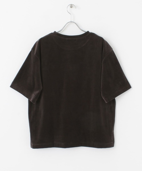 URBAN RESEARCH DOORS(アーバンリサーチドアーズ)の「mizuiro ind velour T-shirts(Tシャツ/カットソー・レディース・ブラック/モカ・FREE)」の7枚目の写真