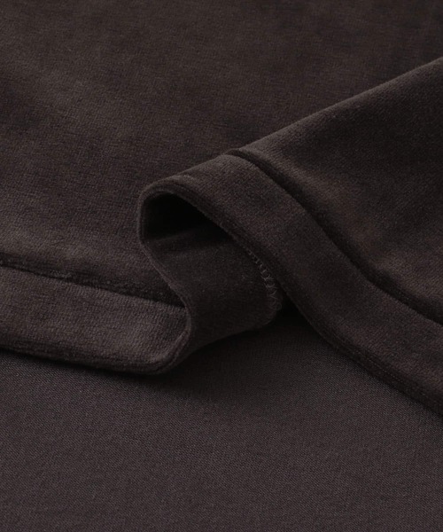 URBAN RESEARCH DOORS(アーバンリサーチドアーズ)の「mizuiro ind velour T-shirts(Tシャツ/カットソー・レディース・ブラック/モカ・FREE)」の8枚目の写真