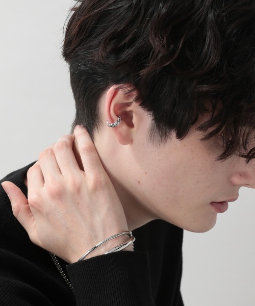 RAGEBLUE（レイジブルー）の「ハンドメイド/イヤーカフ/228833（イヤーカフ・メンズ・ホワイト/オフホワイト/その他1/その他4・FREE）」の4枚目の写真