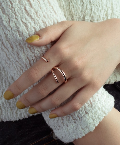 GOLDY（ゴールディ）の「フック ライン ダブル リング（リング・レディース・シルバー/ゴールド/その他1・FREE）」の11枚目の写真