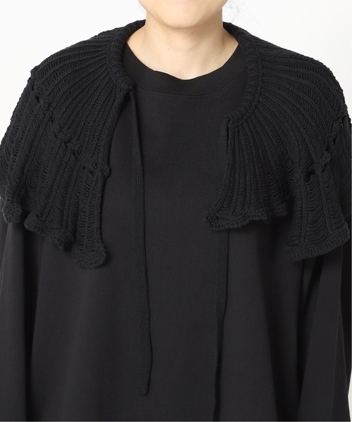 CITYSHOP（シティーショップ）の「CROCHET COLLAR L/Tシャツ（Tシャツ/カットソー・レディース・ホワイト/ブラック・FREE）」の18枚目の写真