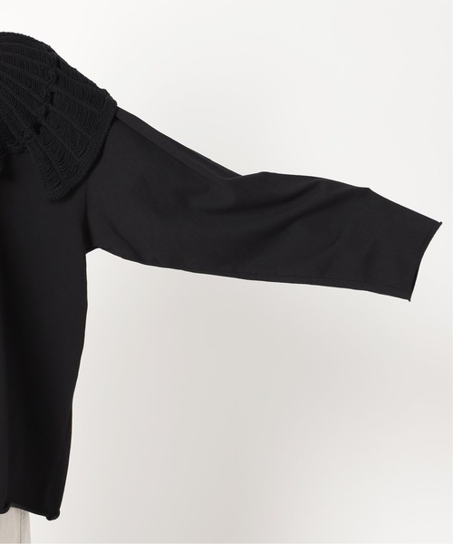 CITYSHOP（シティーショップ）の「CROCHET COLLAR L/Tシャツ（Tシャツ/カットソー・レディース・ホワイト/ブラック・FREE）」の12枚目の写真