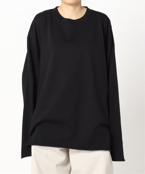 CITYSHOP（シティーショップ）の「CROCHET COLLAR L/Tシャツ（Tシャツ/カットソー・レディース・ホワイト/ブラック・FREE）」の4枚目の写真