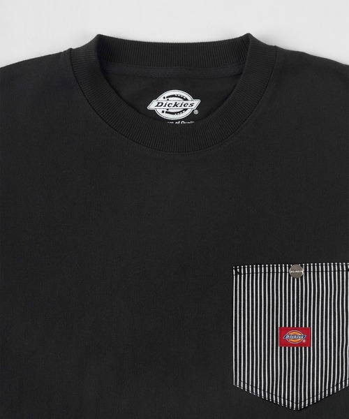 Dickies（ディッキーズ）の「【Dickies/ディッキーズ】デニムポケット ロゴワッペン スウェット（スウェット・メンズ・ホワイト/ブラック/ブルーグリーン/グレイッシュベージュ・M/L/XL）」の9枚目の写真