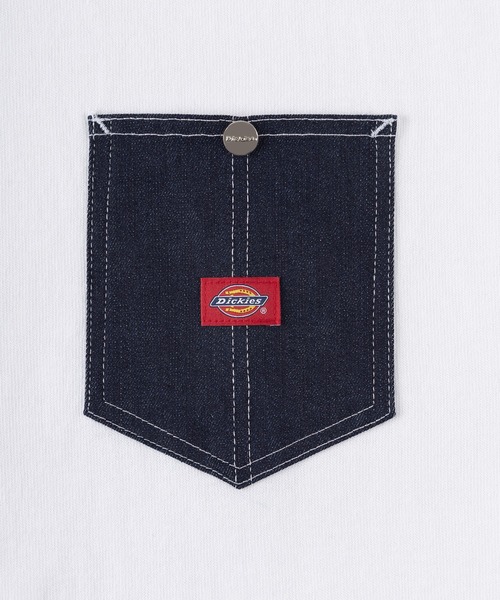 Dickies（ディッキーズ）の「【Dickies/ディッキーズ】デニムポケット ロゴワッペン スウェット（スウェット・メンズ・ホワイト/ブラック/ブルーグリーン/グレイッシュベージュ・M/L/XL）」の13枚目の写真