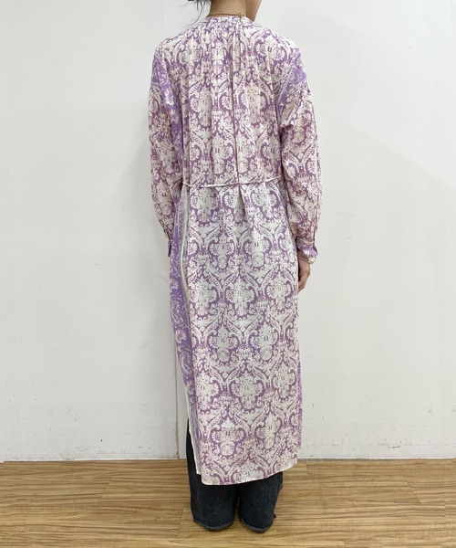 NE QUITTEZ PAS!(ヌキテパ)の「【WEB限定】(ne Quittez pas)コットンボビープリントドレス(ワンピース・レディース・チャコールグレー/パープル・FREE)」の19枚目の写真